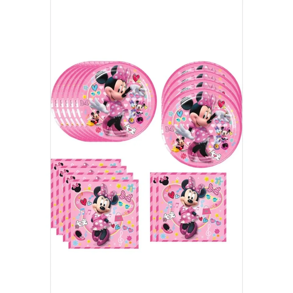 Minnie Birthday Party Plates and Napkins